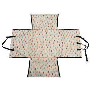 Double Waterproof Car Seat Cover for Pet Puppy Pattern Yellow